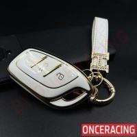 ราคา จัดส่งเร็ว เคสกุญแจรถ MG MG5 HSMG ZS EV 3ปุ่ม ปลอกกุญแจ กรอบกุญแจรถยนต์ TPU (18318667176)