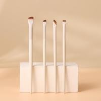 ราคา OVW 4 PCS Eyeliner Brush Set Makeup Brushes Small Angle Firm Angled Real Bristles Thin Flat Eye Shadow Brown Eyebrow Blending Set Foundation (20798033735)