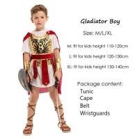 ราคา ชุด แฟนซี นักรบ ชุดนักรบกรีก ชุดนักรบโรมัน ชุดแฟนซีเด็ก ฮาโลวีน Gladiator Boy Fancy Costume for Kid Halloween (15260082521)