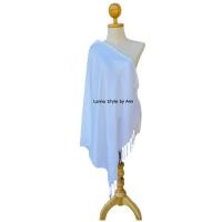 ราคา ผ้าพันคอสีขาว สำหรับมัดย้อม ecoprint (21294534276)