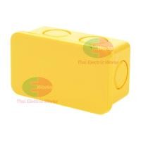 ราคา Nano กล่องพักสาย ขนาด 2x4 และ 4x4 นิ้ว PVC NANO สีเหลือง กล่องพักสายไฟ สำหรับท่อนิ้ว หุน นาโน (12486644637)