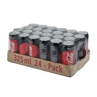ราคา โค้ก น้ำอัดลม สูตรไม่มีน้ำตาล 325 มล แพ็ค 24 กระป๋อง Coke Zero Soft Drink No Sugar 325 ml x 24 Cans โปรโมชันราคาถูก เก็บเงินปลายทาง (15099469388)