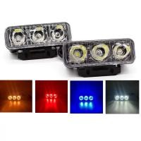 ราคา ไฟเดย์ไลท์ LED 12V ไฟ DRL daytime running lights 3จุด กันน้ำ 100 (13933383172)
