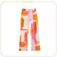 ราคา KLOSET Painter Print Pants SS21 P010 กางเกงขายาว กางเกงผ้าพิมพ์ กางเกงผู้หญิง กางเกงแฟชั่น (16621461153)