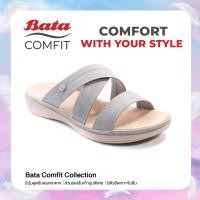 ราคา Bata Comfit บาจา คอมฟิต รองเท้าแตะผู้หญิง รองเท้าเพื่อสุขภาพ รองเท้าแตะเสริมสุขภาพ สูง 1 นิ้ว สำหรับผู้หญิง รุ่น Cecilia สีเทา 6612280 (13279064023)