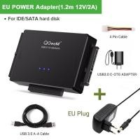 ราคา QGeeM SATA To USB IDE Adapter USB 3 0 Sata 2 5 3 5ฮาร์ดดิสก์ไดรฟ์ HDD SSD USB Converter IDE SATA USB SATA Adapter Cable (21171087283)