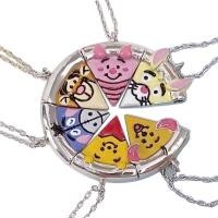 ราคา สร้อยคอเย็บรูปสัตว์ลายการ์ตูนพิซซ่า6ชิ้นสวยงาม (20488249394)