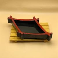 ราคา ถาดซูชิโอเกะทรงเปียกปูน ถาดซูชิ ถาดอาหารญี่ปุ่น จานญี่ปุ่น จานซูชิ สีน้ำตาลแดง Tableware (18375146640)