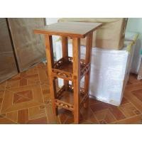 ราคา Cproduct โต๊ะข้างเตียงไม้สัก 3 ชั้น ชั้นวางของ ชั้นวางหนังสือ ชั้นโชว์ 38 38 สูง 80 cm สีสักน้ำตาล เคลือบเงา (730306386)