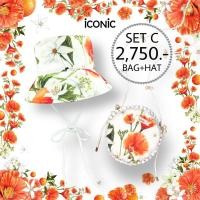ราคา iCONiC WHITE California Dream Special Sets C BAG HAT 5814 สีขาว กระเป๋าสะพายใบเล็ก ผ้าแคนวาสพิมพ์ลาย หมวกผ้าแคนวาส ทรง Bucket ตกแต่งสายเชือกผ้า เกรดพรีเมี่ยม (3170740223)