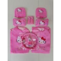 ราคา ชุดหุ้มเบาะรถยนต์ คิตตี้หน้าชมพูอ่อน 10ชิ้น พร้อมส่งจร้า (5105640354)
