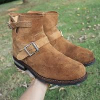 ราคา ส่งฟรี 9US 27cm 42eu รองเท้า Engineer Boots โทนสีน้ำตาล Beeswax Pre owned Authentic (21130998148)