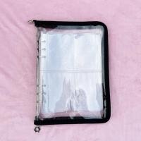 ราคา แฟ้มเก็บการ์ด ปกใสกลิตเตอร์ 4 ช่อง แบบซิป ฟรีใส้แฟ้ม 10 แผ่น อัลบั้มเก็บการ์ด แฟ้มใส่การ์ด (13534264752)