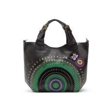 ราคา สเปน desigual ผู้หญิง พิมพ์ลายวินเทจ pu กระเป๋ากลวง กระเป๋าสะพายไหล่ กระเป๋าถือ กระเป๋าถือ (20629584462)