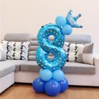 ราคา เด็กปาร์ตี้วันเกิดสีฟ้าสีชมพูดิจิตอลเสาวันเกิดตกแต่งงานแต่งงานบอลลูนดิจิตอล (15047832370)