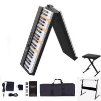 ราคา Kabat เปียโนไฟฟ้าอัจฉริยะ 88 คีย์ เปียโนไฟฟ้าพับเก็บได้ กุญแจค้อนหนัก เปียโนมัลติฟังก์ชั่นแบบพกพา Bluetooth (18821819843)