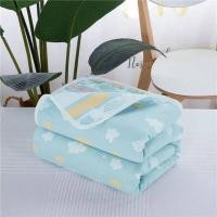 ราคา ผ้าห่มสาลู สีพื้น ลวดลายการ์ตูน ถักทอ ผ้าผืนใหญ่ 6 ชั้น 6 ฟุต 160 200 cm (19260345198)