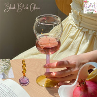ราคา Violet Flamingo แก้วค็อกเทลสไตล์เกาหลี แก้วใสสุดคิ้วท์ Blink Blink Cocktail Glass (20105662185)