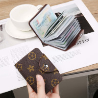 ราคา LoldealหนังPUใช้ได้ทุกเพศกระเป๋าใส่บัตรธุรกิจรหัสบัตรเครดิตกระเป๋าสตางค์24ช่องเสียบบัตรHasp (10642211406)