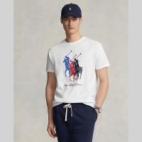 ราคา Sale Polo Ralph Lauren เสื้อยืดผู้ชาย Tee Classic Fit Big Pony Jersey T Shirt รุ่น MNPOTSH1N821824 สีขาว (20809108938)