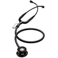 ราคา MDF740 BO Stethoscope Pulse time Blackout หูฟังทางการแพทย์ Pulse time มีนาฬิกาดิจิตอล สีดำล้วน (3917175)