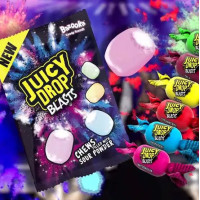 ราคา พร้อมส่ง Juicy Drop Blasts ลูกอม ซูกัส สลอดไส้เปรี้ยว รวม 6 รส ถูกที่สุด ขนาด 45g (14521410765)