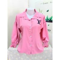ราคา เสื้อเชื้ตกระดุมคอปกแขนยาวแขนต่อปลายเเขนสม็อก งานรีดสกรีนอก ผ้าไหมอิตาลีอย่างดีผ้าหนานิ่มใส่สบาย อก 42 44นิ้ว ยาว 25 นิ้ว วงแขน 18 นิ้ว (21369274911)
