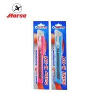 ราคา มีดคัตเตอร์ คัตเตอร์ ตราม้า Horse ด้ามพลาสติก ขนาด 9 มม H 101 (20545992002)