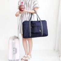 ราคา Smilewil กระเป๋าผ้าบรรจุของใช้ต่าง กระเป๋าเดินทาง พับเก็บได้ และสามารถหิ้วได้หรือนำไปเสียบบนแกนกระเป๋าเดินทางเพื่อลาก (18572938266)