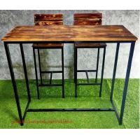 ราคา โต๊ะบาร์ โต๊ะกาแฟ สุดหรู loft style ทรงสูง ไม้ยางพาราประสาน เฉพาะ โต๊ะ Bar table not including chairs (5584524587)