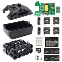 ราคา กล่องแผงวงจรป้องกันการชาร์จเคสแบตเตอรี่ลิเธียมไอออน BL1830สำหรับ Makita 18V ฉลาก6 0Ah 3 0Ah ไฟ LED แสดงสถานะแบตเตอรี่ BL1860 (20343643464)