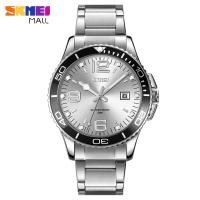 ราคา SKMEI 9278 Men Quartz Watch Luruxy นาฬิกาข้อมือแฟชั่นเรียบง่ายสายสแตนเลส30M Waterproof (15860762415)