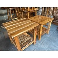 ราคา โต๊ะไม้สักแท้ โต๊ะวางตู้เย็นเล็ก (20994388720)