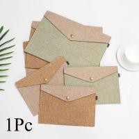 ราคา IN STOCK Same day shipping A4 A5 กระเป๋าเอกสารความจุขนาดใหญ่หรูหราเลียนแบบผ้าลินินแคนวาสรู้สึกแฟ้มกระเป๋า (7091686823)