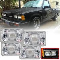 ราคา ไฟหน้า ไฟตา H4 FITT รุ่น นิสสัน ดัทสัน NISSAN DATSUN 720 ปี 1980 1986 ขนาด 16 8 x 10 7 ซม 4 ดวง เลนส์แก้ว สีใส ไม่รวมชุดหลอดไฟ (7612295900)