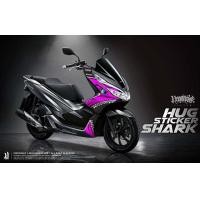 ราคา สติ๊กเกอร์ติดรถ สติกเกอร์แต่ง สติกเกอร์ กันรอย Honda PCX ลาย หัวฉลาม 2 (20431934176)