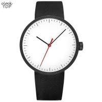 ราคา Aishang watch industry ผู้ชายดูเรียบง่ายเรียบง่าย M Ontre H Omme บุรุษสีดำสีขาวสบายๆแฟชั่นควอตซ์นาฬิกาข้อมือชายอัลตร้าบางหนังผู้ชาย R Eloj (16404488120)