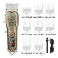 ราคา Hiena ปัตตาเลี่ยนตัดผมมีที่หนีบผมมีจอ LCD แบบไร้สายที่ตัดขนที่ตัดขนระดับมืออาชีพ HYN 203B ใหม่ (21170888974)