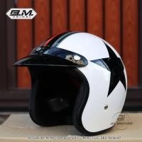 ราคา หมวกกันน็อควินเทจ BM ฟรีไซส์ รอบหัวไม่เกิน 59 cm นวมถอดซักได้ แถมแก๊ปหน้า Vintage Classic Helmet (20543528185)