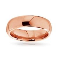 ราคา TANITTgems แหวนเกลี้ยง ตัวเรือนนากขัดเงา 18KGP 6 มม Rose Gold (37536)