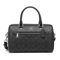 ราคา กระเป๋าถือ COACH แท้ ทรงหมอน Coated canvas ลาย Signature มีสายยาว COACH 83607 ROWAN SATCHEL IN SIGNATURE CANVAS (12144259981)