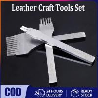 ราคา ELENXS DIY Leather Tools Set Leather Punch Chisel KitStainless Steel Leather Chisel Set (19723657522)