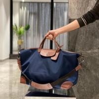 ราคา certified products longchamp le pliage Special offer mens boxford popular large portable shoulder canvas travel bag large capacity casual mens bag Dark blue (21050540396)