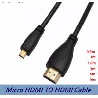 ราคา Micro HDMI To HDMI ชาย ชายสำหรับ GoPro Sony A5100 A6000 A6300กล้องasus ZenBook แล็ปท็อป (10283033887)