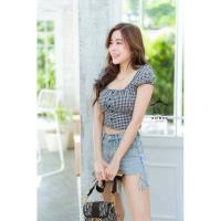 ราคา Sitaypshop Crop ดอลลี่ เสื้อครอปเอวลอยลายสก็อต เสื้อครอป เสื้อผ้าแฟชั่น เสื้อดอลลี่ เสื้อผ้าผู้หญิง (9383151245)