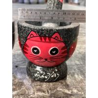 ราคา ครกหินแท้ ครกหิน ครกอ่างศิลา ขนาด5นิ้ว พร้อมสาก ลายแมว ราคาต่อ1ใบ มีแมวให้เลือก3สี (20447116413)