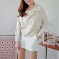 ราคา New Yuna linen jacket 690 ดูดี รักธรรมชาติแบบไม่ซ้ำใคร Jacket ผ้าลินินเนื้อดี ฟีลสาวเกาหลี แต่งซิปหน้า (20800410043)