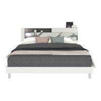ราคา SB Design Square SB FURNITURE เตียง 6 ฟุต รุ่น Spazz สีขาว 194x215x90 ซม (10837733274)