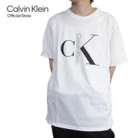 ราคา CALVIN KLEIN เสื้อยืดแขนสั้นผู้ชาย ทรง Regular รุ่น 40KC829 P61 สีขาว (21161072874)