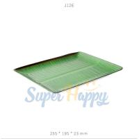 ราคา จานเมลามีนลายใบตอง จานใบตอง เมลามีนแท้ 100 ถาดวางอาหารลายใบตอง ใบกล้วย (11144741120)